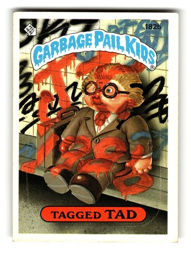 1986 Topps Garbage Pal Kids Tagged Tad #182b - Picture 1 of 4