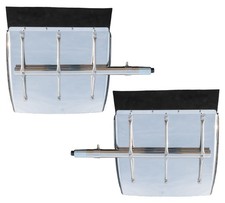 24x24 Stainless Steel Quarter Fender Set w/ B...