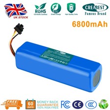 14.4V Battery For Xiaomi S50 S51 S55 S60 S65 Robot Vacuum Cleaner 6800mAh Li-ion