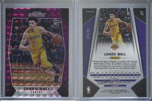 2017-18 Panini Prizm Mosaic Purple /99 Lonzo Ball #73 Rookie RC