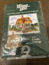 Anchor Lilliput Lane Counted Cross Stitch Kit CRADLE COTTAGE LL11 NEW