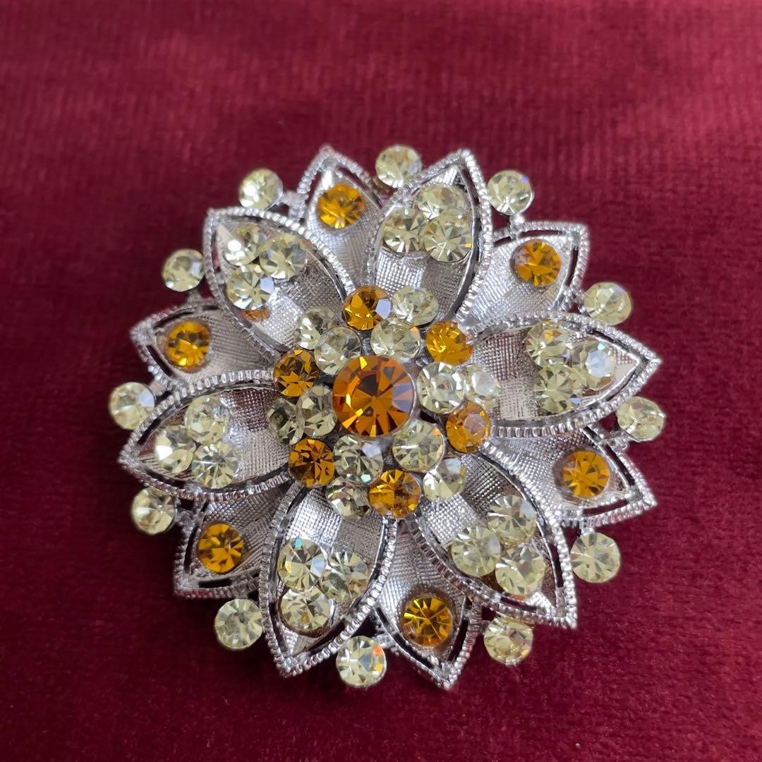 Broche Flor Vintage Antiguo Elegante Joyería Usado