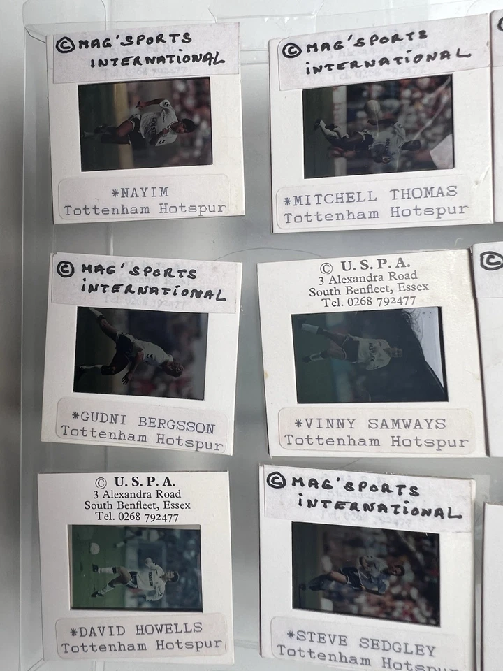 Tottenham Hotspur Vintage Press Slides Lot 1989-1991 - Gary Lineker Hummel - Photo 3/4