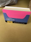 CALIBER Assorted Co RULED INDEX CARDS 194 COUNT PACKAGE  3” X 5” - NEW — photo 3
