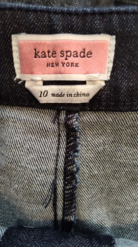 Kate Spade Denim Cropped Wide Leg Blue Indigo Jeans 31 x25 Neu ohne Etikett Retro Beachy - Bild 4 von 7