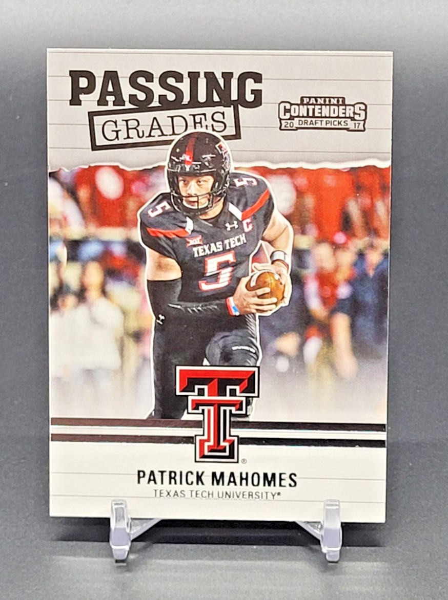 2017 Panini Contenders Draft PATRICK MAHOMES Rookie PASSING GRADES No. 5 Chiefs