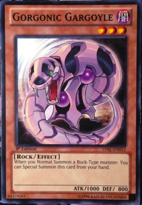 Gorgonic Gargoyle - LVAL-EN012 - Common - 1st Edition - Lightly Played