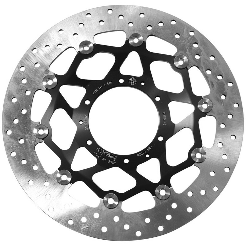 Brembo Black/Silver/Stainless Steel 78B40876 - Oro Prime Line Floating Brake Disc For Honda Cbr 1000 Rr Fireblade 2009-2016 Front - Image 3