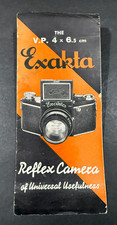 1938 Exakta Reflex Camera Sales Brochure