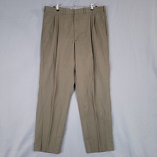 Farah Men's Dress Pants Khaki 36x30 No Wrinkles Teflon Fabric