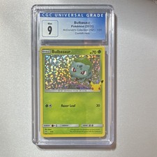Pokémon Bulbasaur 1/25 McDonald's Collection 2021 Confetti Holo CGC 9 English on eBay