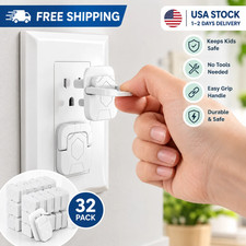 32 Pack Baby Proof Outlet Covers Child Safety Electrical Socket Plug Protector