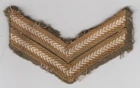 WW2 era British Army Rank Stripe Chevrons Corporal Patch Insignia Military