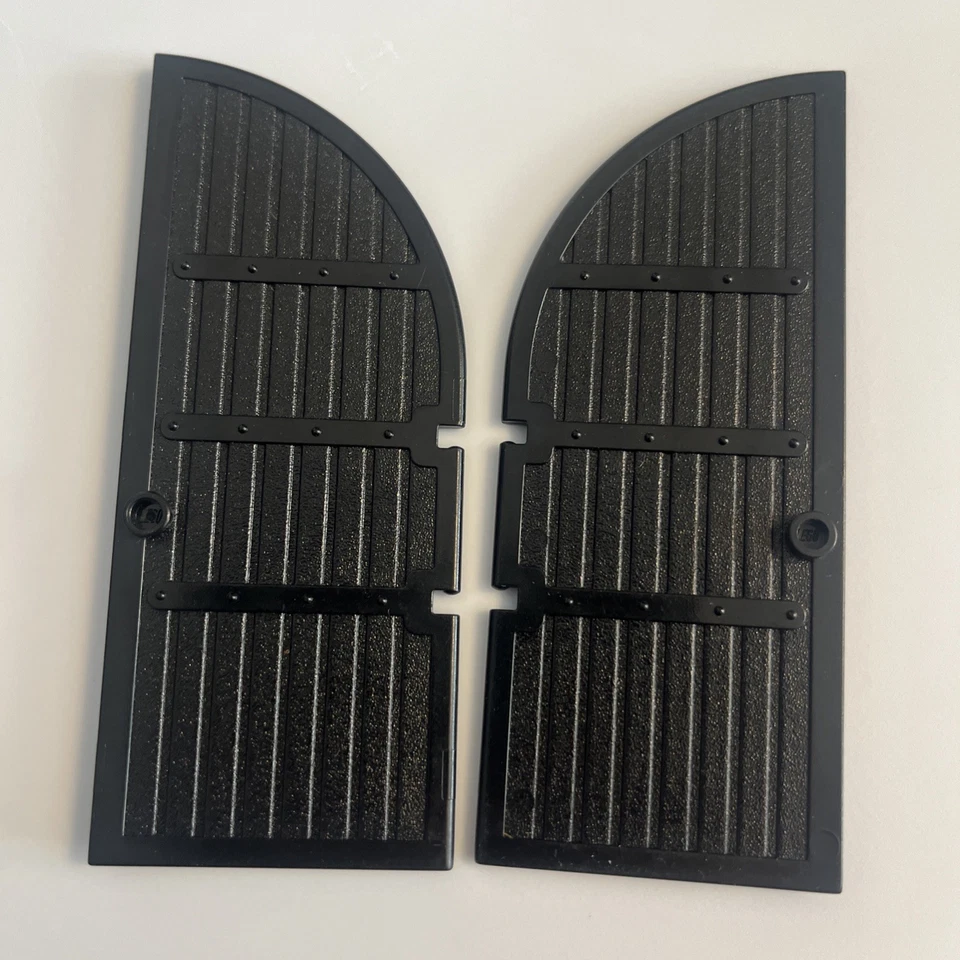 Lego porta castelo arco superior curvo preto 1 x 5 x 10 2400 - 10197, 6769, 6762 - Imagem 3 de 3