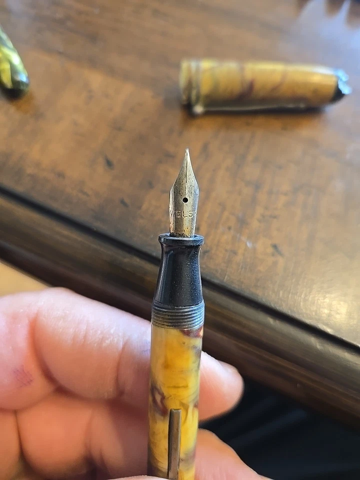 COMBINACIÓN GALESA PLUMA ESTILOGRÁFICA Y LÁPIZ MECÁNICO ~ RARO ~ CIRCA 1930? Foto 4 de 4