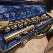 Gemeinhardt 2sp Flute Elkhart IN P42643 with Case Silver Wind Music Instrument
