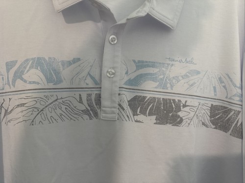 NWT MEN'S TRAVIS MATHEW Friendly Isle POLO, SIZE: 2XL COLOR: White - Picture 2 of 4