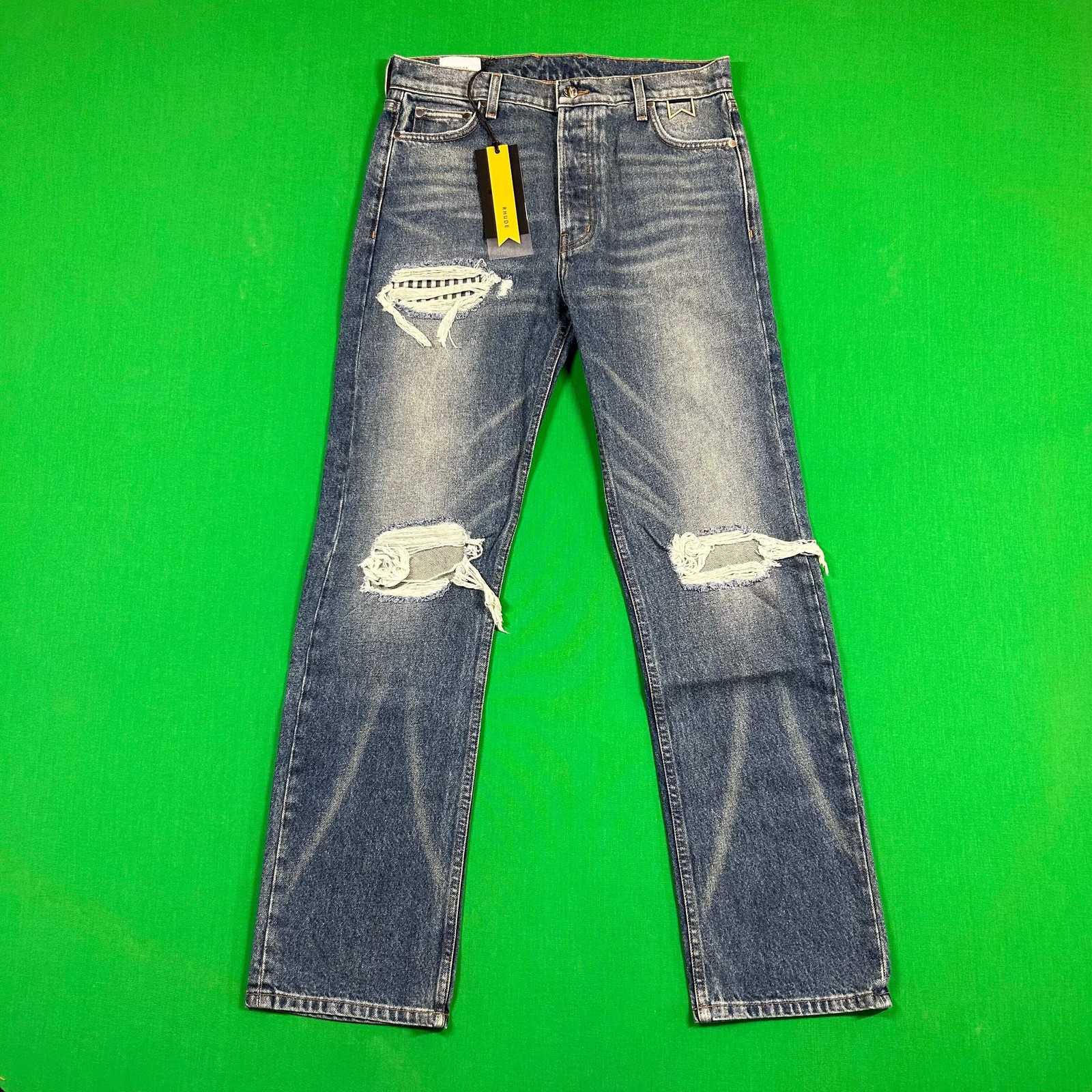 RHUDE Authentic Boxer Indigo Denim Mens Jeans Size 31 MSRP:$748.00