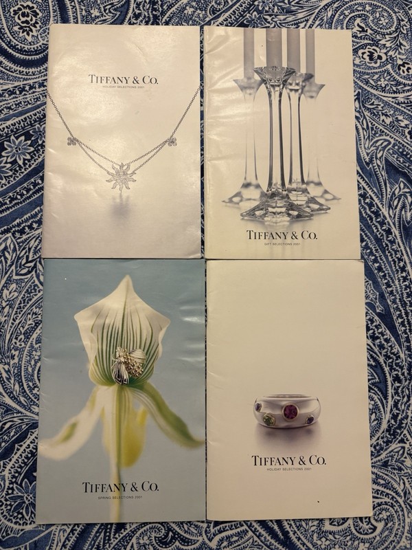 Tiffany & Co. ~ Lot of  4  Selections 2001 Catalogs
