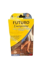3M Futuro Ultra Sheer Pantyhose Energizing Support Mild French Cut Nude 1 Pair