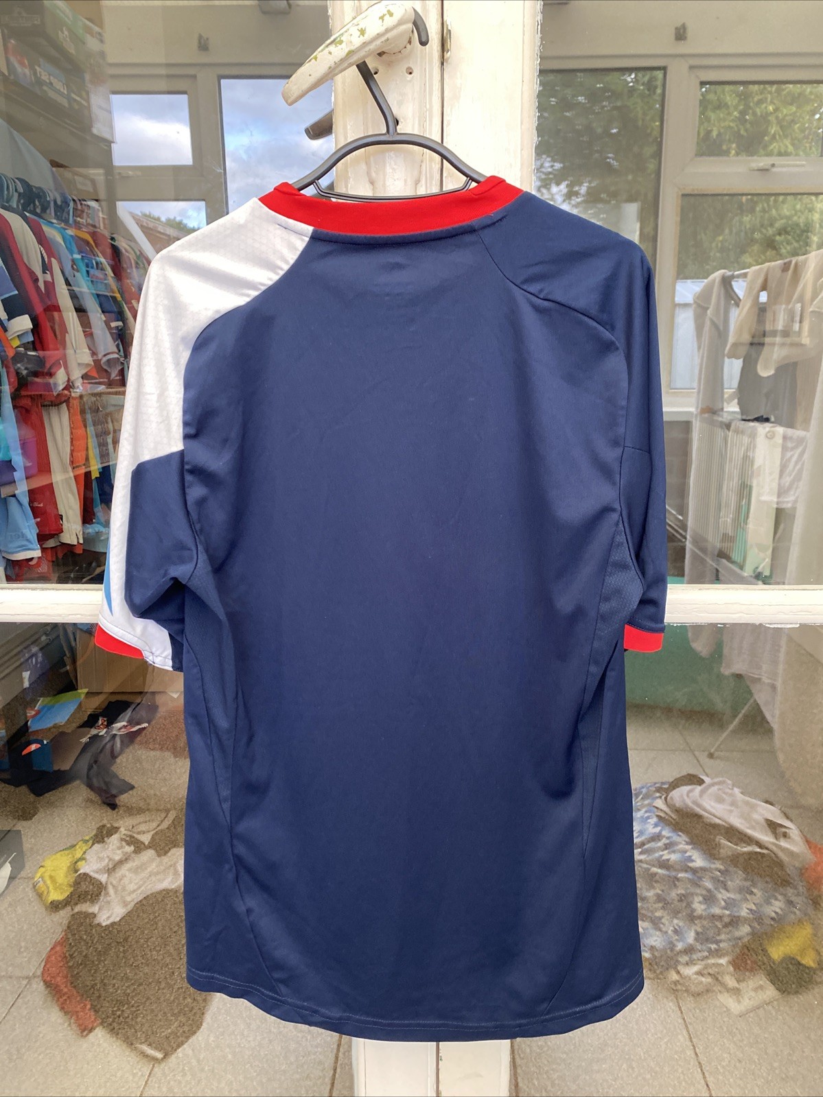 Team GB 2012 Home Football Shirt Adidas Blue Short Sleeve Mens Small S thumbnail 3