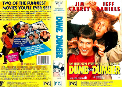 Dumb & Dumber - Rare Original Clamshell -1994  VHS VIDEO PAL~ A RARE FIND