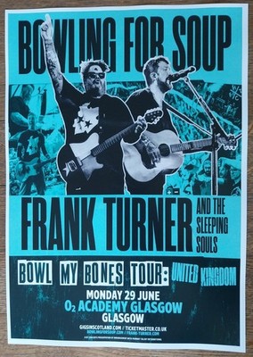 BOWLING FOR SOUP concert poster   2026 tour live band music show gig memorabilia
