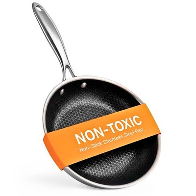 Ziruma Non-Frying Pan, Non Stick 9.5'' Fully Clad for Fast & Even Heat, PFOA-F...