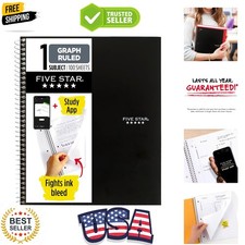 Spiral Notebook  Study App, 1 Subject, Graph Ruled Paper, 8-1/2" x 11", 100 ...