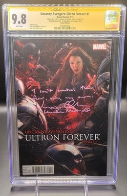 UNCANNY AVENGERS ULTRON FOREVER #1 | CGC SS 9.8 | SIGNED BY ELIZABETH OLSEN 1/1