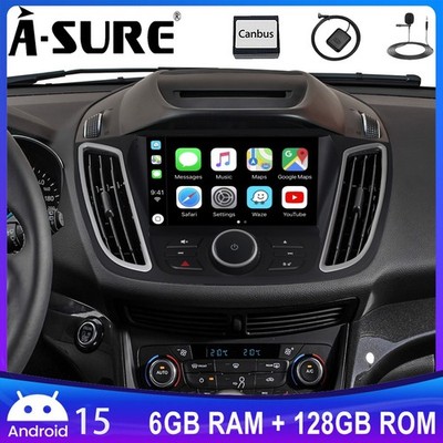 6+128GB Carplay NAVI BT Autoradio für Ford Escape 2013-2019 Kuga 2012-2018 C-Max
