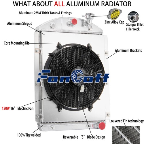 1946 for Chevy Pickup Truck Aluminum Radiator 1942 1943 1944 1946 for Chevy Pickup Truck Aluminum Radiator 1942 1943 1944