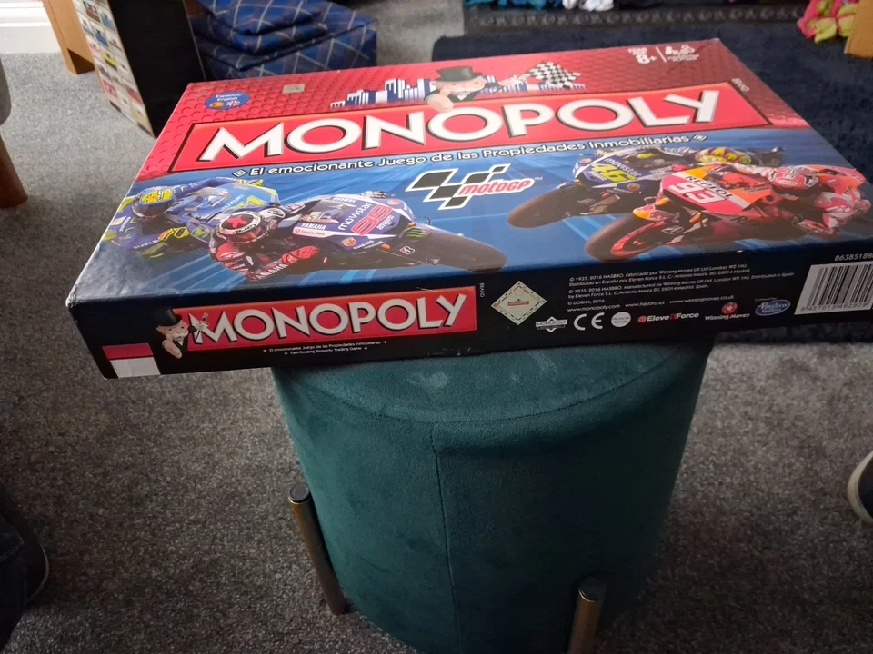 MotoGP Monopoly 2015 Board Game NEW Motorcycle Racing Moto GP English/Spanish - Image 2 of 4