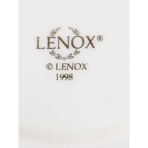 Lenox Jewelry Trinket Box 3 1/4" Color Ivory Gold Trim Year 1998 Vintage - Picture 11 of 12