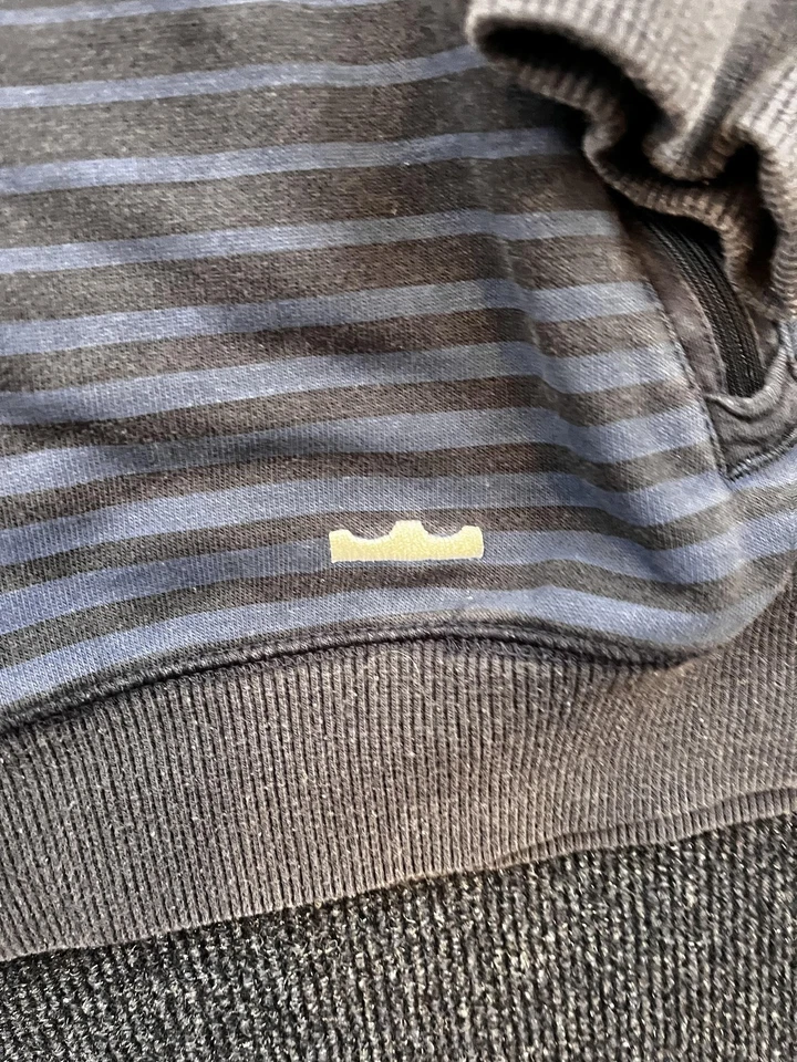 Nike LeBron Sudadera Para Hombres 3XL Gris Rayas Cuello Redondo Cremallera Bolsillos Testigo VIII Foto 4 de 4