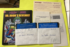 SPIDER-MAN DR. DOOM'S REVENGE Commodore 64 Manual Tested Works Great Cap America