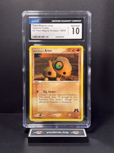 Team Magma's Aron graded CGC 10 for sale on eBay