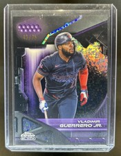2026 Topps Chrome Black Vladimir Guerrero Jr. Purple Mini-Diamond Refractor #/75