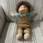 Vintage Cabbage Patch Kid Boy W/ Brown Yarn Hair, Blue Eyes, Dimples & Freckles