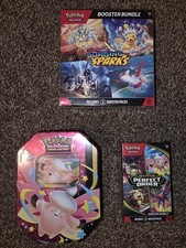 Pok mon Sealed Lot Surging Sparks Perfect Order Booster Bundles Clefable Tin
