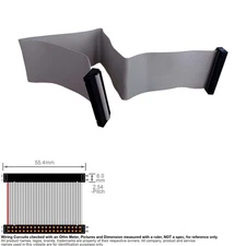 Cable IDE HDD CD Flat Ribbon 40 Pin 40 Wire 1 Drive 18 inch 18" Gray ATA 33