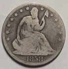 1858-O Seated Liberty Half Dollar VG