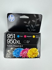Genuine HP 950XL Black 951 Cyan Magenta Yellow Ink 4-Pack C2P01FN