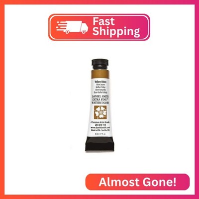 Daniel Smith Extra Fine Watercolor Paint, 5ml Tube, Yellow Ochre, 284610114, 1.7