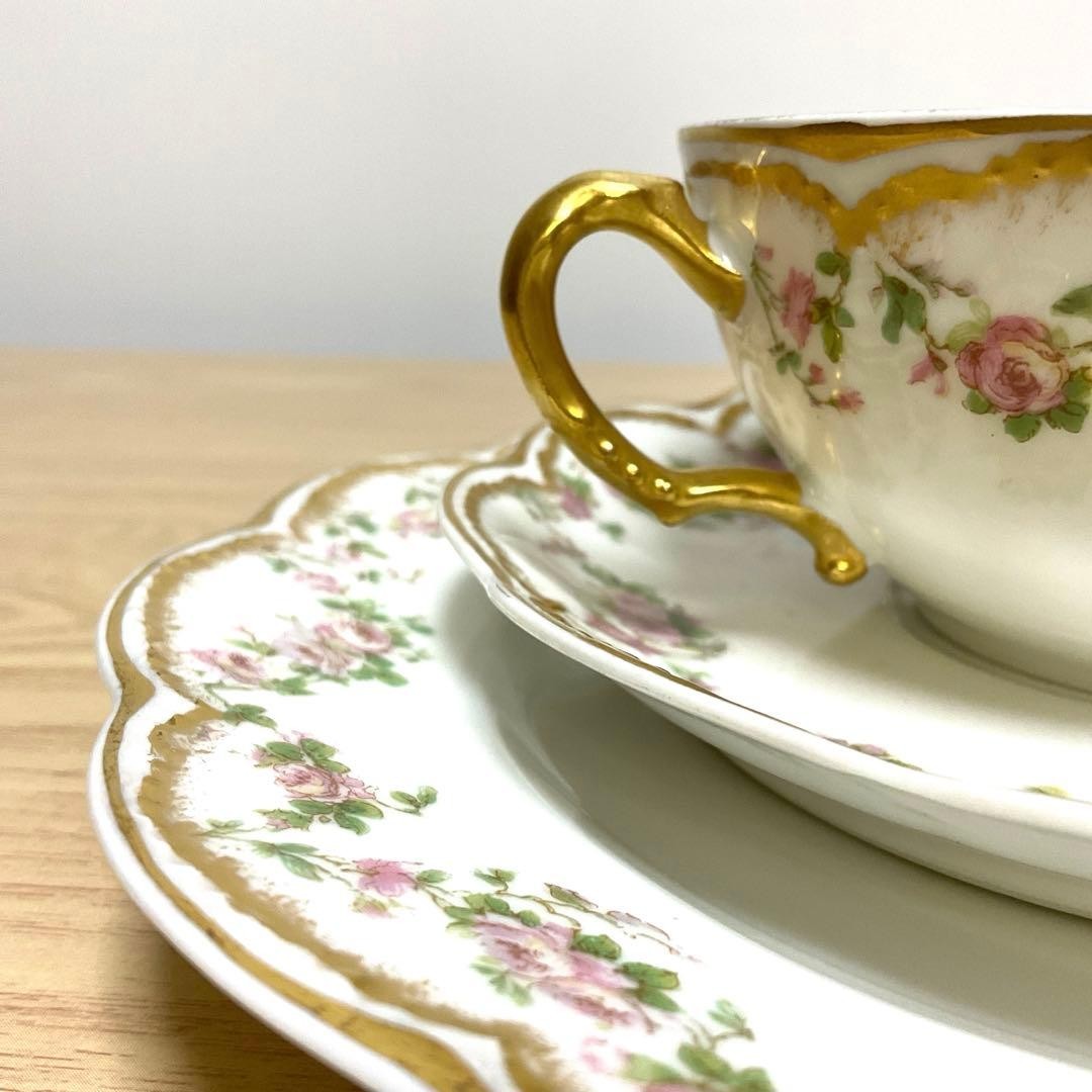 Abiland Limoges 270 Cup & Saucer 19cm Plate Trio ① /Only USA DDP shipping