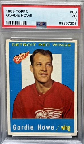 1959 Topps Gordie Howe #63 PSA 3