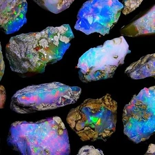 Multi Color Rough A+ Grade Opal 200 Ct Natural Uncut Gemstone Lot Jewelry Making