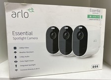Arlo Essential Spotlight Wire-Free 1080p Security Camera 3 Pack Night Vision