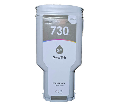 300ML Ink Cartridge for HP 730 for HP DesignJet T1600 T2600 Printer GREY