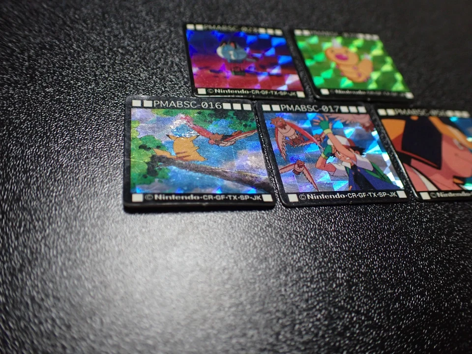 Pokemon GB Pocket Mini Card Prism Holo x5 Ash Pikachu etc #5724 - Image 2 of 4